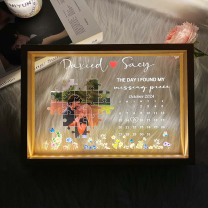 The Day I Found My Missing Piece Light Frame  - 💕 Best Gifts to Lover 💕