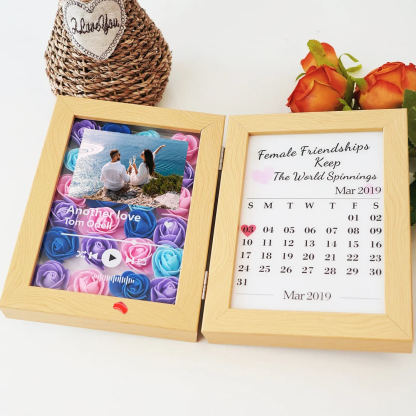 New Custom Music Flowers Frame with Anniversary-ilovevango