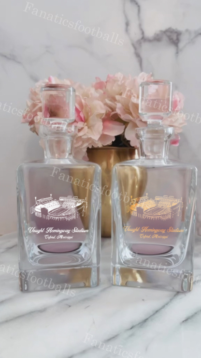 Vaught-Hemingway Stadium Whiskey Bottles-Gifts For Sports Lovers