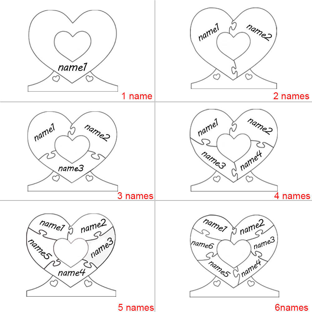 Personalized Photo Heart Mirror Light