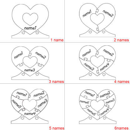 Personalized Photo Heart Mirror Light