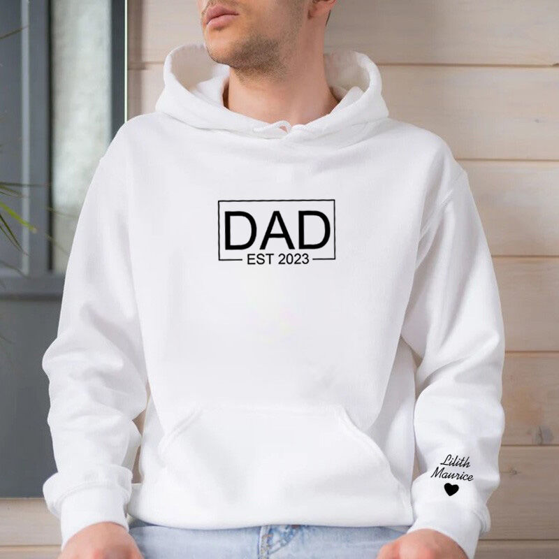 Personalized T-shirt with Custom Name and Date for Dear Dad