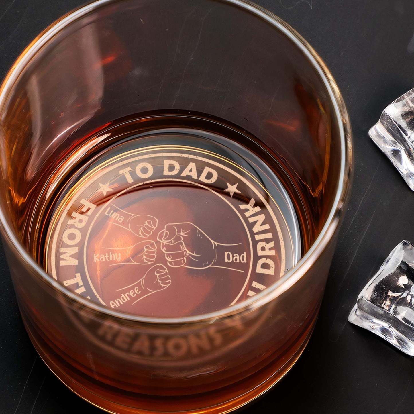 Personalized Engraved Whiskey Glass for Unique & Love-ilovevango