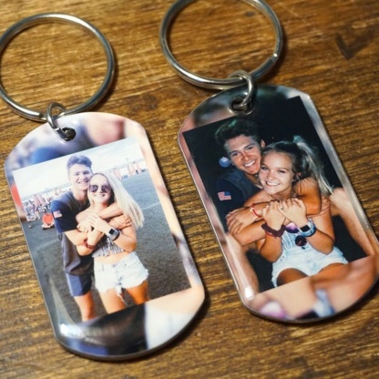 Personalized Boyfriend Keychain – Anniversary Gift, Custom Photo Key Chain, Unique Gift For Him