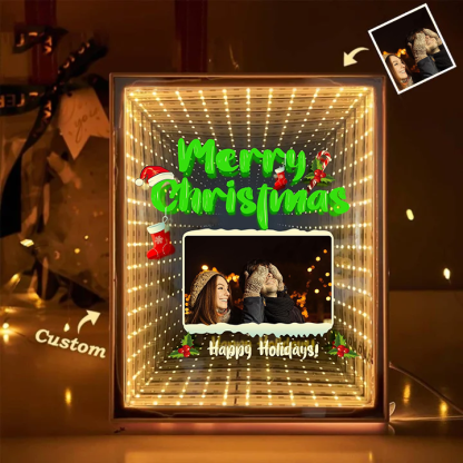 💖Customized Couple Photo Love Corridor Mirror Lamp