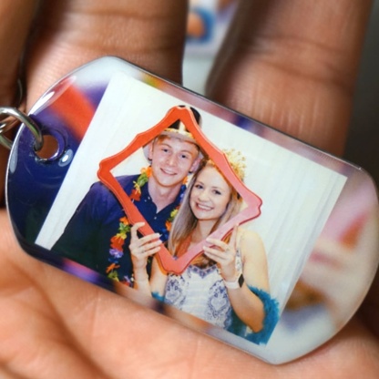 Personalized Boyfriend Keychain – Anniversary Gift, Custom Photo Key Chain, Unique Gift For Him