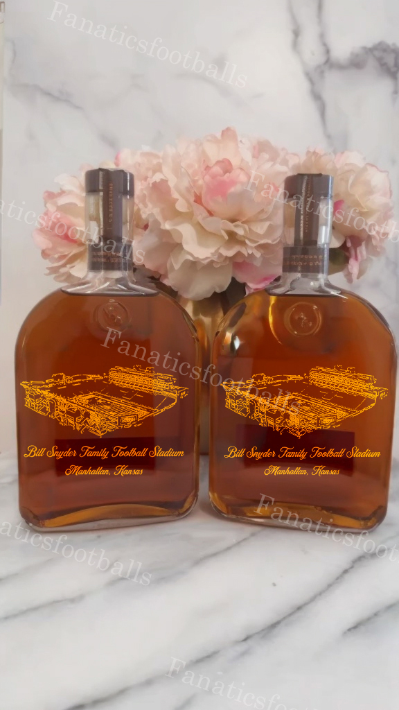 Bill Snyder Family Stadium Whiskey Bottles-Gifts For Sports Lovers