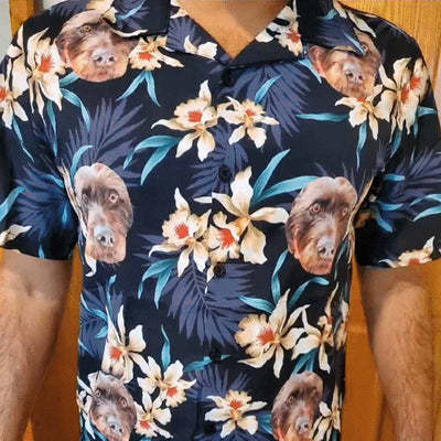 Personalized Hawaiian Shirts Funny Family Gifts Lily Flowers Tropical Aloha Shirt Made for You Custom Shirt Birthday Vacation Party Gift-ilovevango