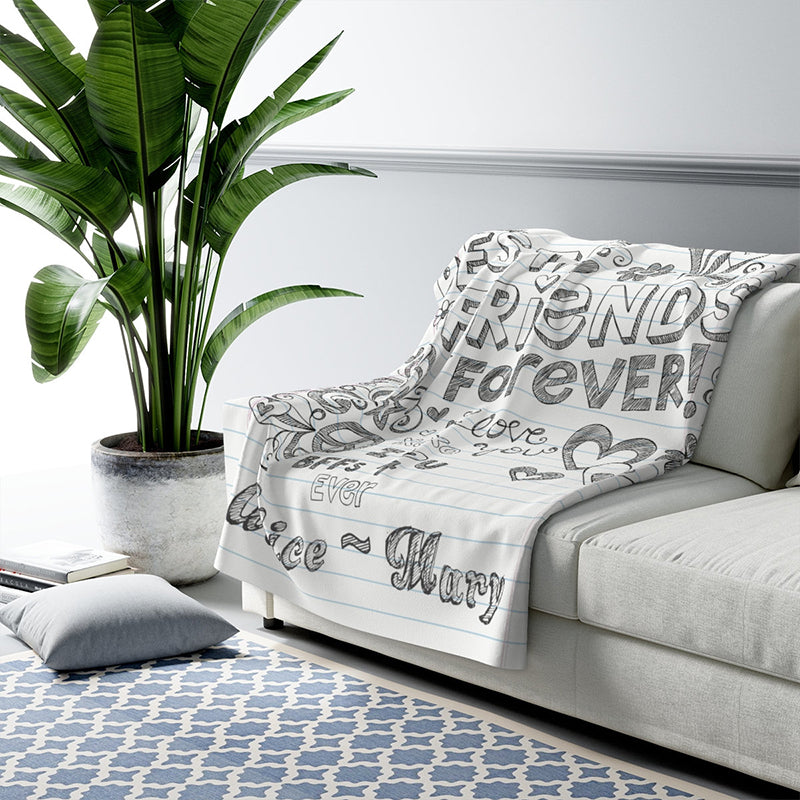 Custom Blanket Bereavement Gift Memorial Gift for Loss of Mother Dad Handwriting Gift Condolence Gift Sympathy Gift-ilovevango