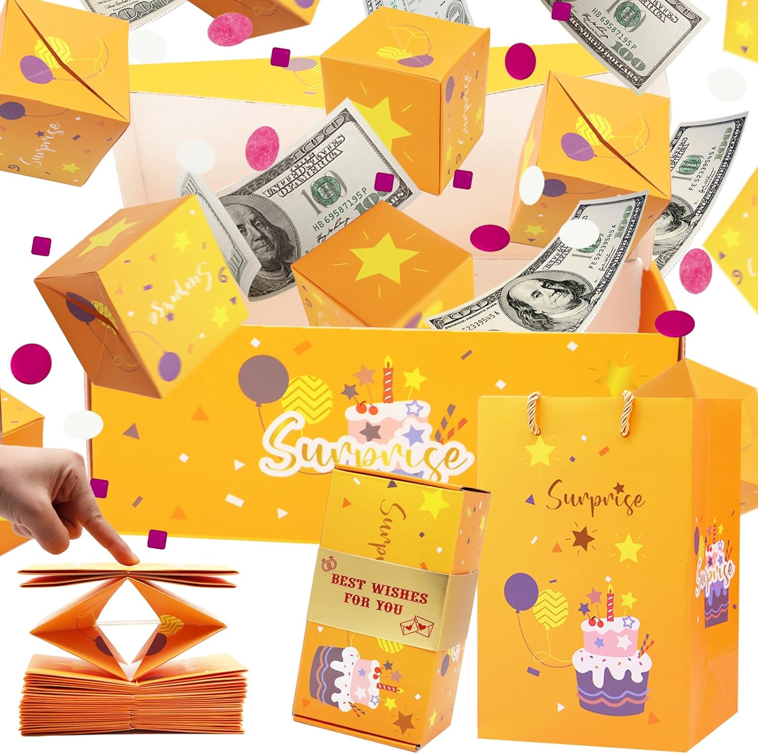 Surprise Money Gift Box Explosion