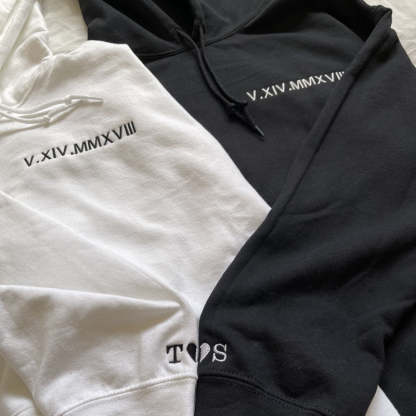 Custom Embroidered Roman Numeral Custom Roman numeral sweatshirt