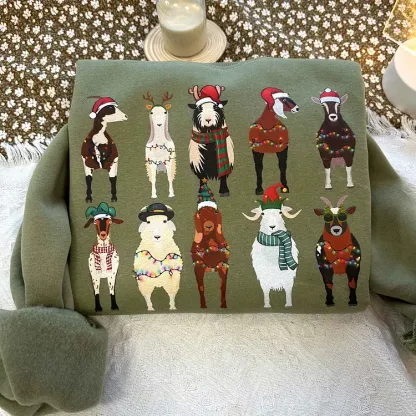 Custom Farm Animal Christmas Sweatshirt – Perfect Holiday Gift for Farm Animal Lovers
