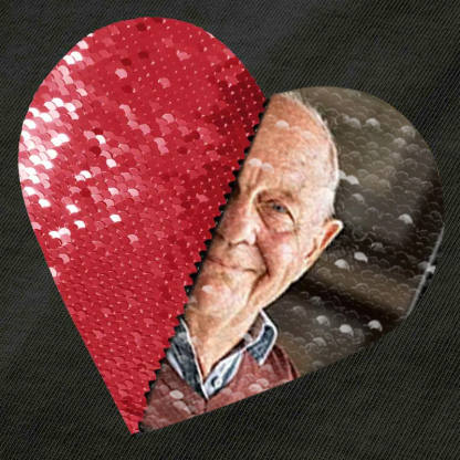 Custom Photo DIY Heart Sequin Hoodie-🎅Christmas Gifts For Families & Couples