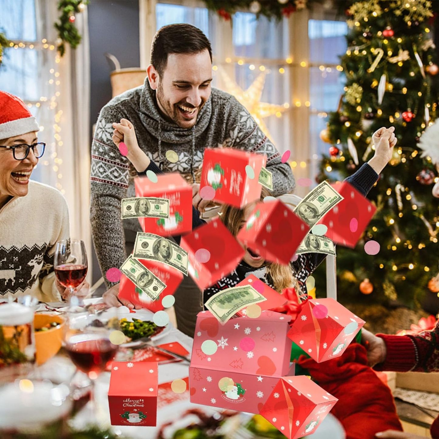 Surprise Money Gift Box Explosion