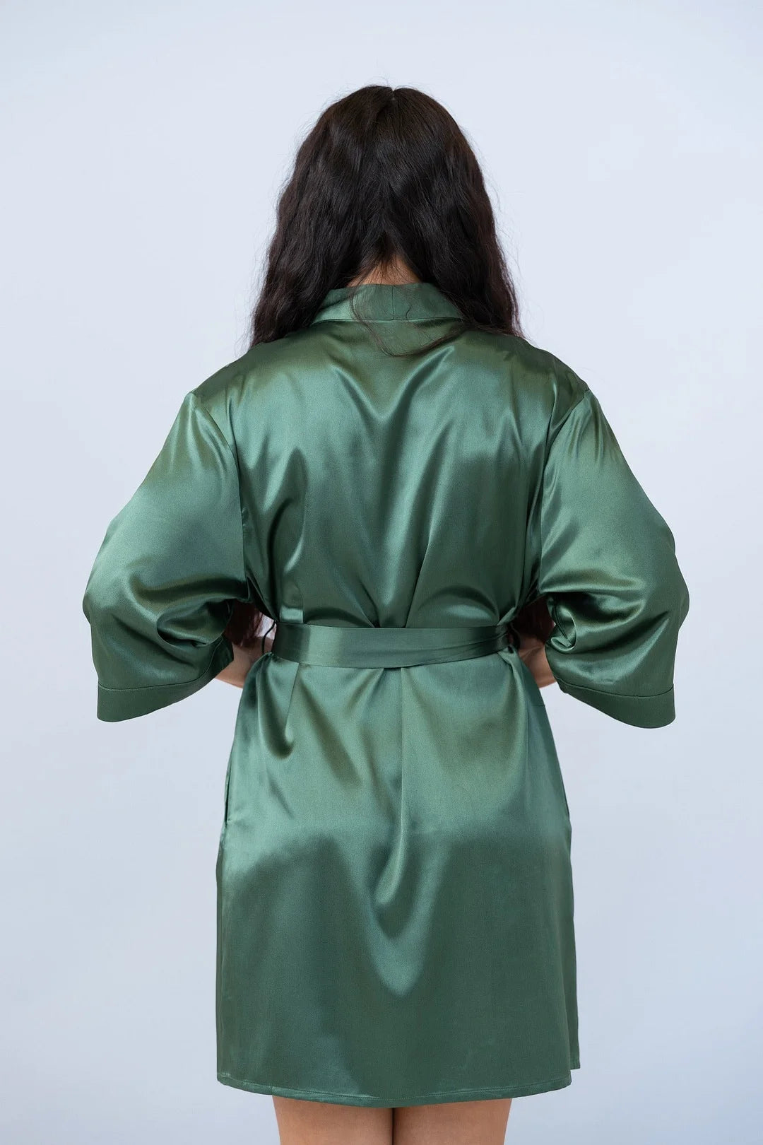 Customized Embroidered Pajamas Satin Robe-Gift For Mom And Wife