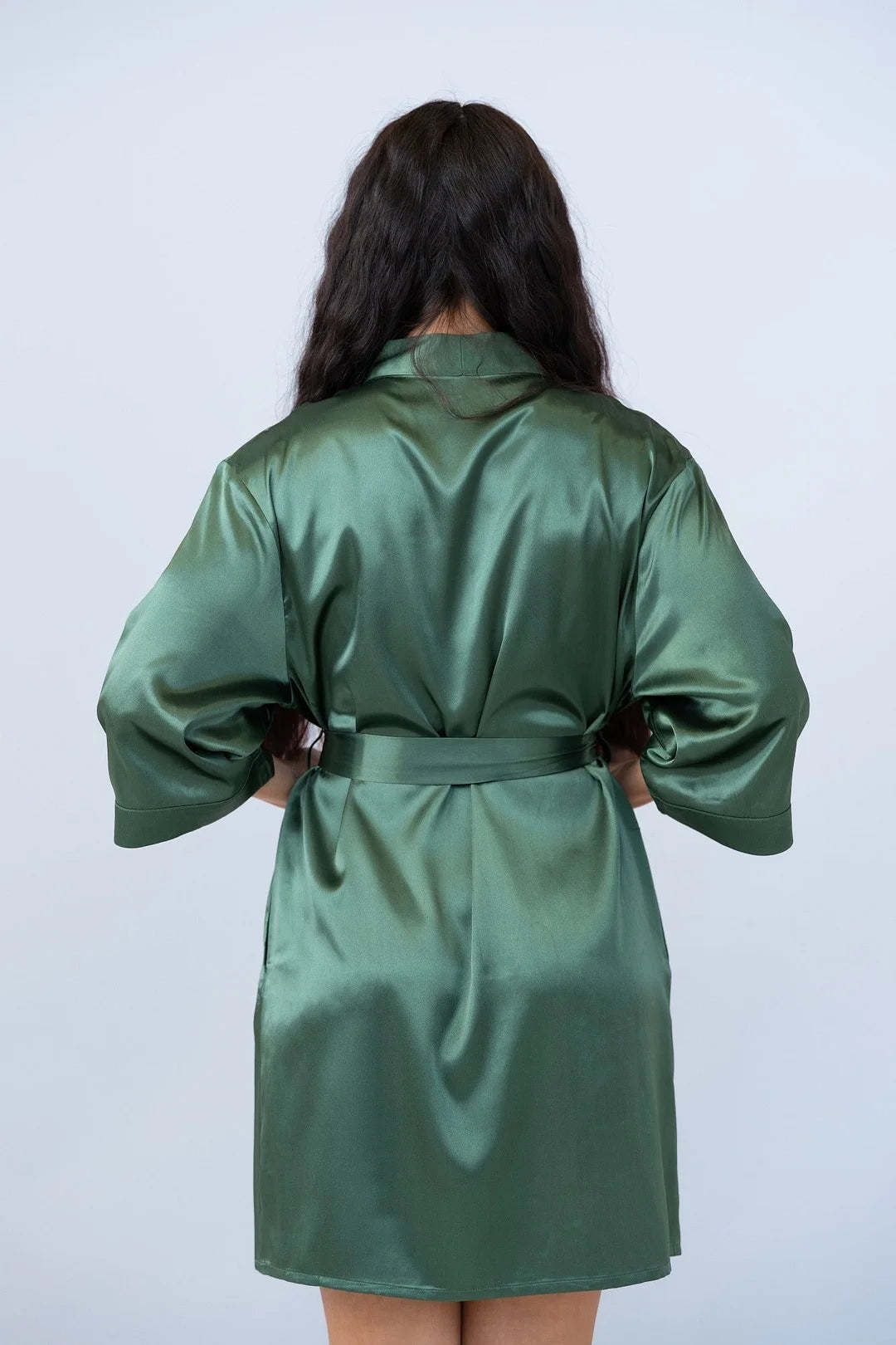 Customized Embroidered Pajamas Satin Robe-Gift For Mom And Wife