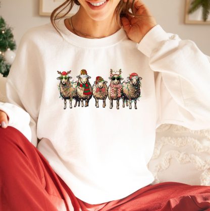 Sheep Lover Animals Holiday Christmas Sweatshirt