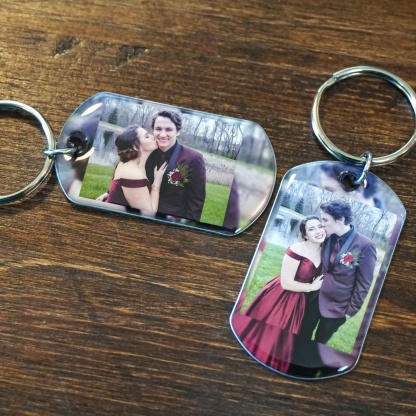 Personalized Boyfriend Keychain – Anniversary Gift, Custom Photo Key Chain, Unique Gift For Him