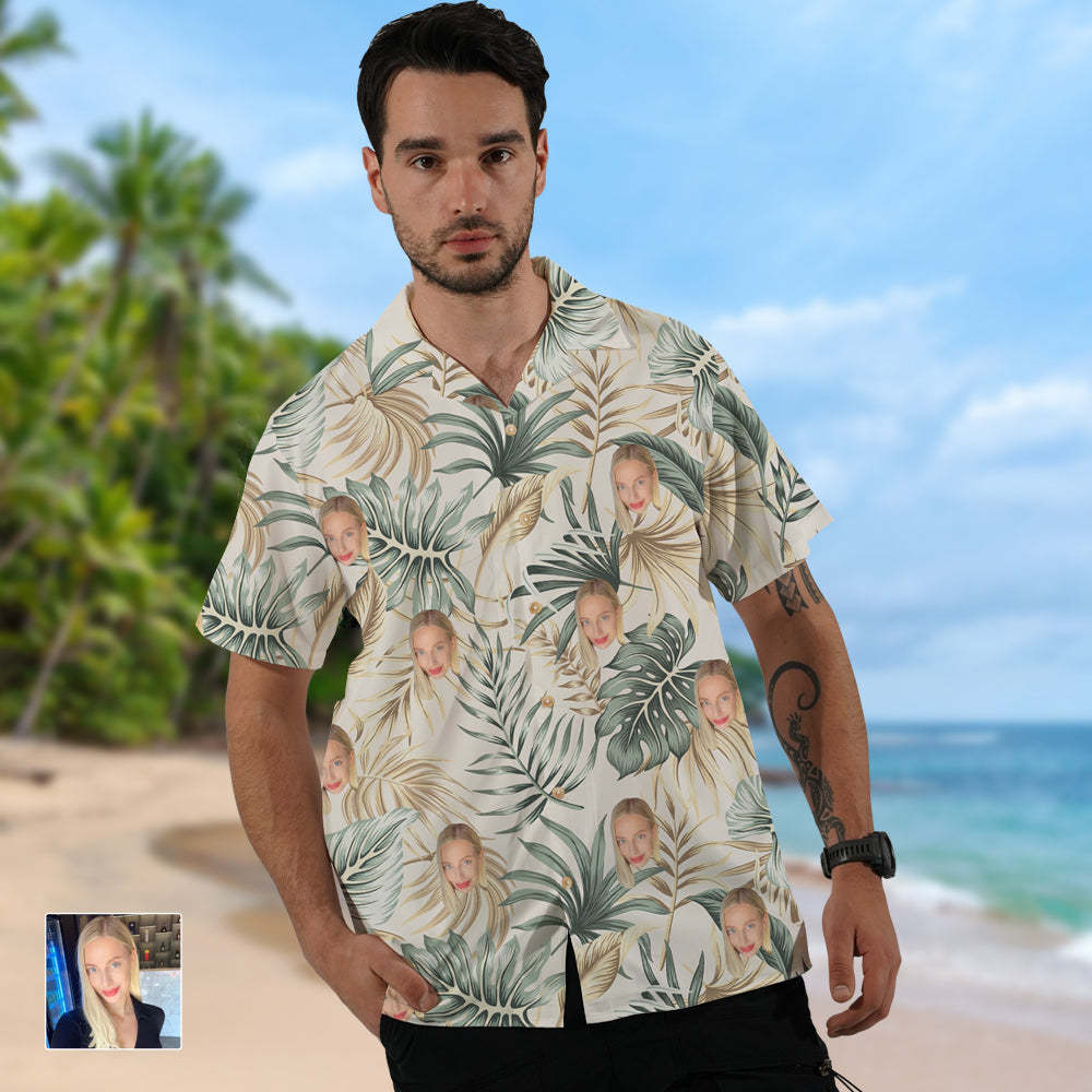 Custom Face Hawaiian Shirt Summer Beach Party Shirts-ilovevango