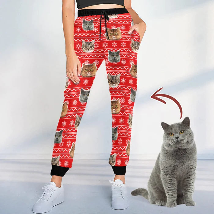 Personalized Sweatpants Upload Photo Dog Cat For Men Women
