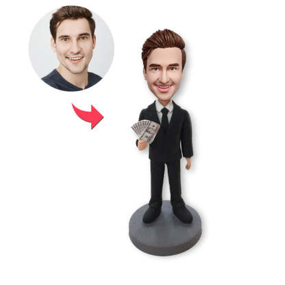 Custom Bobblehead Personalized Bobblehead Boss With Money-ilovevango