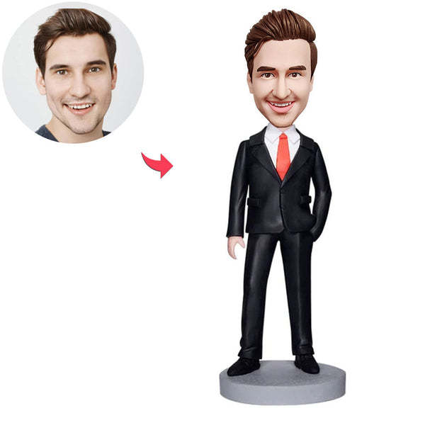 Custom Bobblehead Personalized Bobblehead With Hand In Pocket-ilovevango