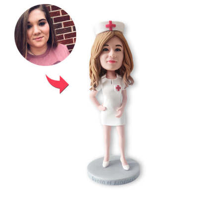 Custom Bobblehead Personalized Bobblehead Beautiful Nurse-ilovevango