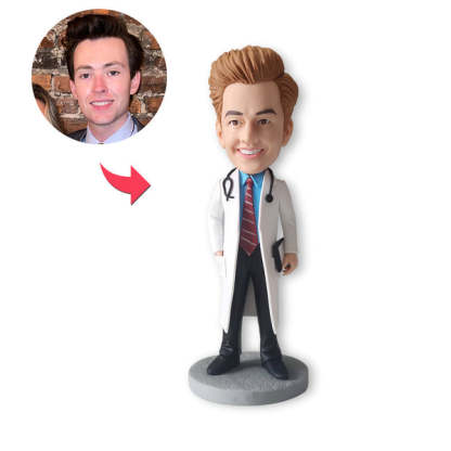 Custom Bobblehead Personalized Bobblehead Doctor With Stethoscope Gifts For Doctor-ilovevango
