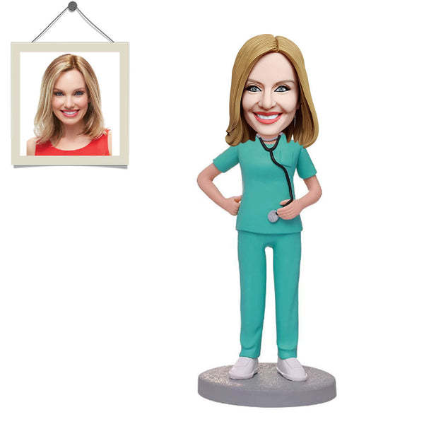Custom Bobblehead Personalized Bobblehead Female Doctor Personalized Gifts-ilovevango