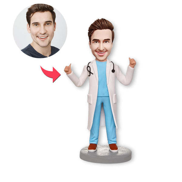 Custom Bobblehead Personalized Bobblehead Laboratory Doctor-ilovevango