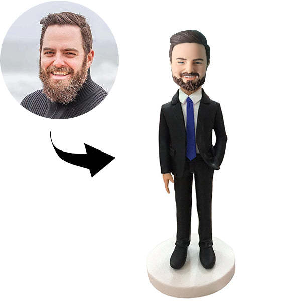 Custom Bobblehead Personalized Bobblehead Boss With Hand In The Pocket-ilovevango