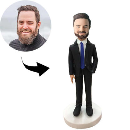 Custom Bobblehead Personalized Bobblehead Boss With Hand In The Pocket-ilovevango