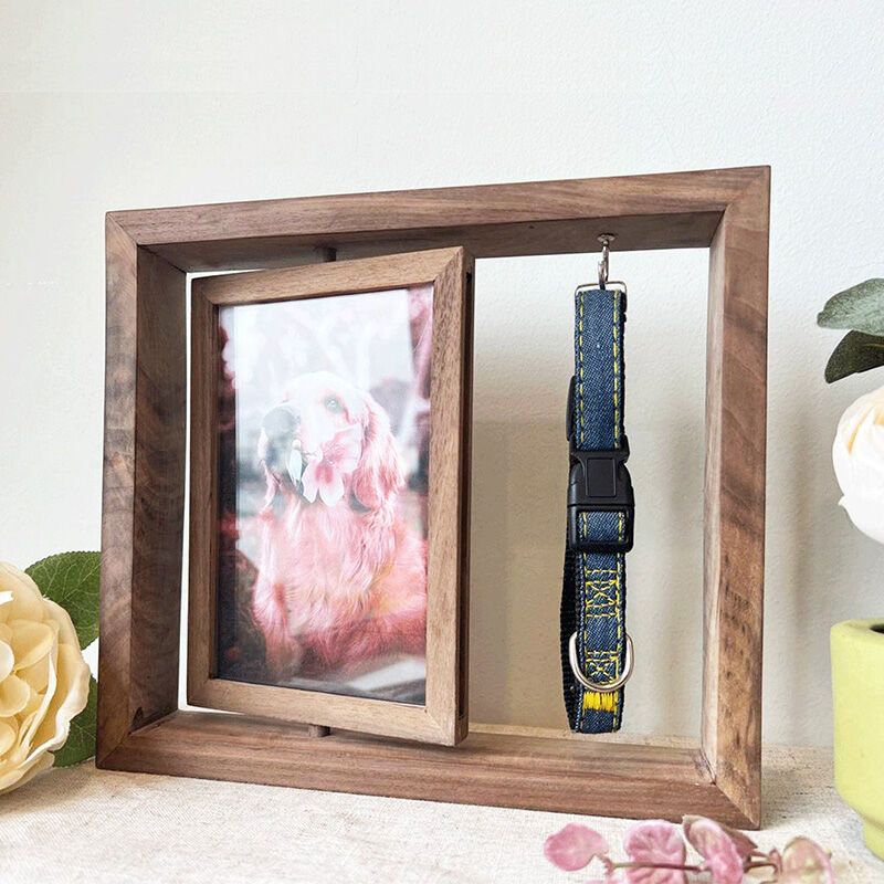 Personalized Pet Collar Frame Custom Photo Memorial Gift For Cute Dogs