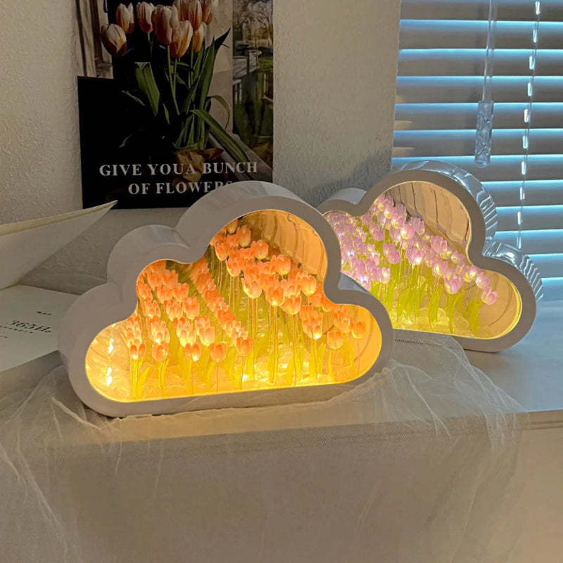 Forever Cloud Mirror Tulips