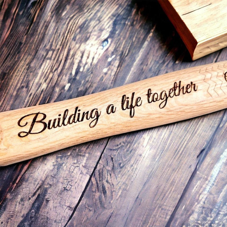 The Best Papa Ever - Family Personalized Custom Tape Measure/Hammer Set - Gifts to Father