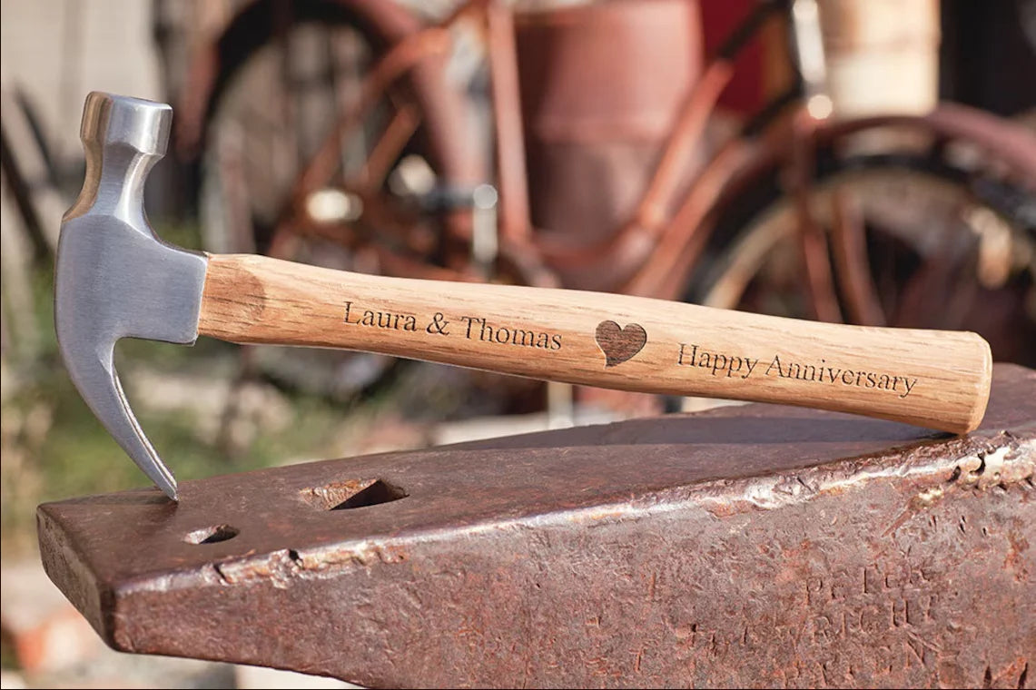 The Best Papa Ever - Family Personalized Custom Tape Measure/Hammer Set - Gifts to Father