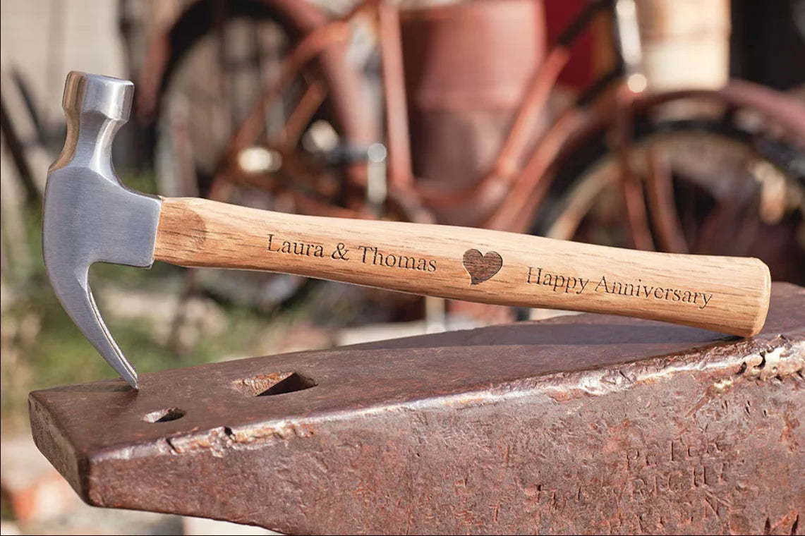 The Best Papa Ever - Family Personalized Custom Tape Measure/Hammer Set - Gifts to Father