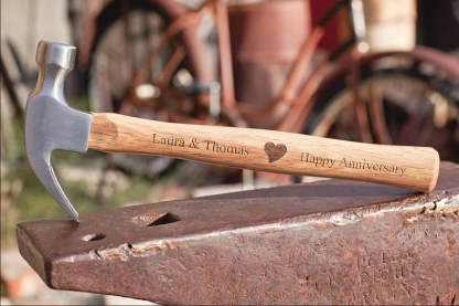 The Best Papa Ever - Family Personalized Custom Tape Measure/Hammer Set - Gifts to Father