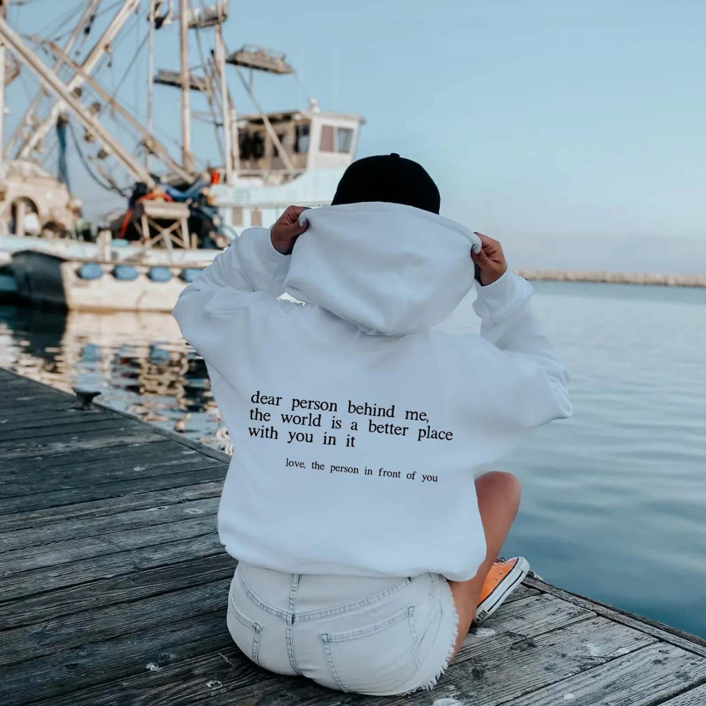 The Hope Hoodie The Hope Sweatshirt The Hope T-shirt - Back Printed-ilovevango