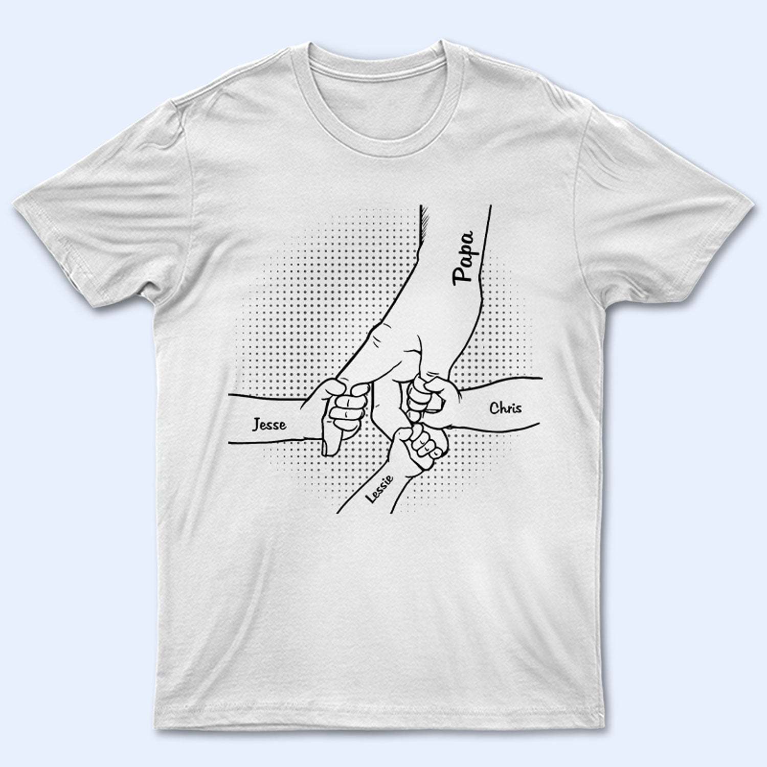 Hand In Hand, I Will Always Protect You - Birthday, Loving Gift For Mother, Father, Grandma, Grandpa, Parents, Grandparents - Personalized Custom T Shirt-ilovevango