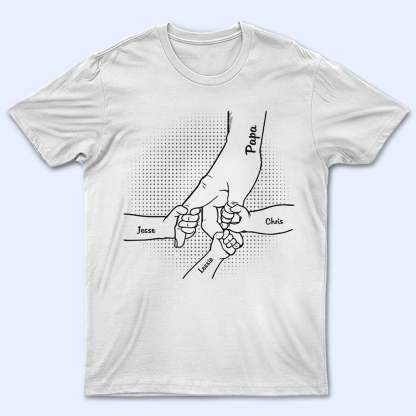 Hand In Hand, I Will Always Protect You - Birthday, Loving Gift For Mother, Father, Grandma, Grandpa, Parents, Grandparents - Personalized Custom T Shirt-ilovevango