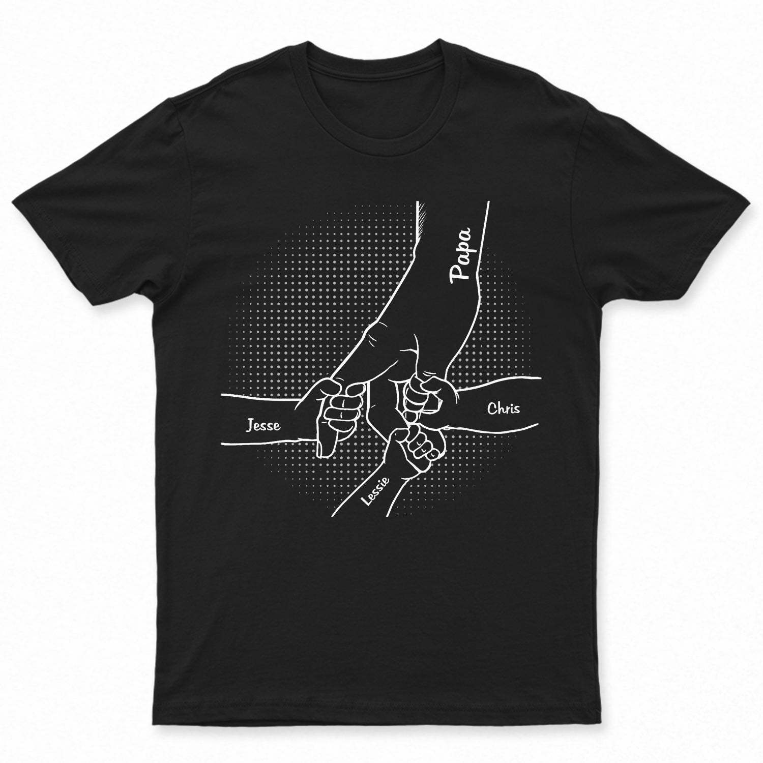 Hand In Hand, I Will Always Protect You - Birthday, Loving Gift For Mother, Father, Grandma, Grandpa, Parents, Grandparents - Personalized Custom T Shirt-ilovevango