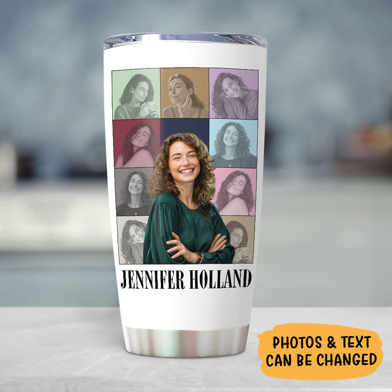 Eras Tour Style Tumbler, Personalized Tumbler Cup, Custom Photo-ilovevango