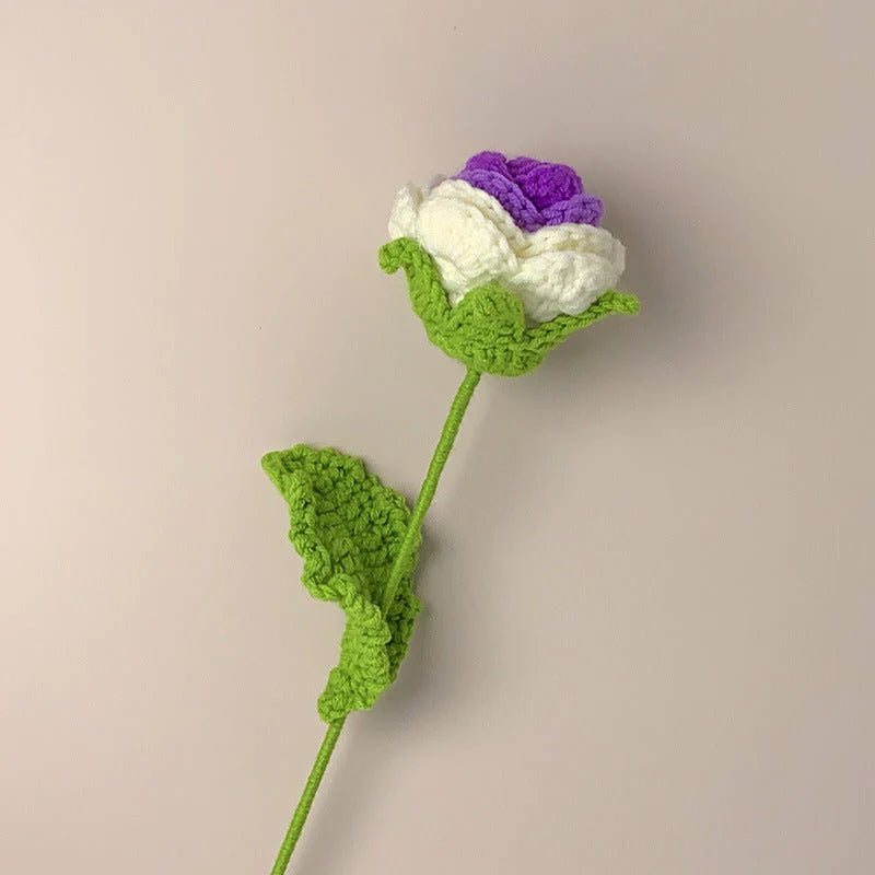 Mother's Day Gift Roses Crochet Flower Handmade Knitted Flower Gift For Lover-ilovevango
