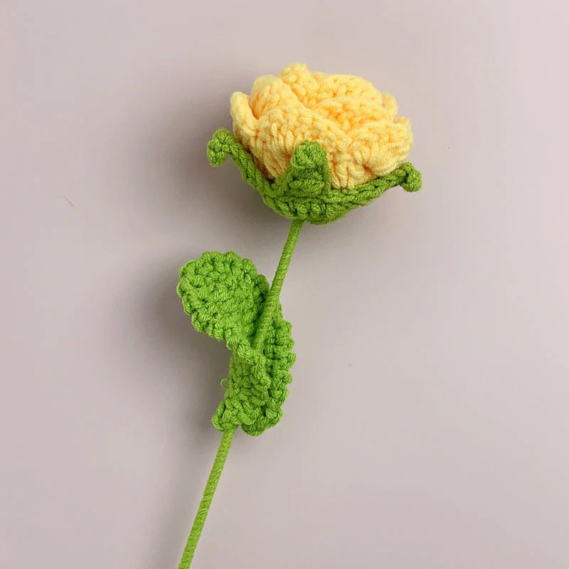 Mother's Day Gift Roses Crochet Flower Handmade Knitted Flower Gift For Lover-ilovevango