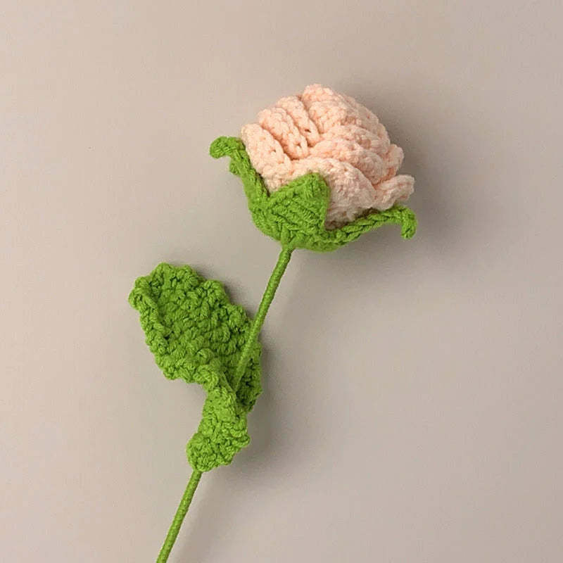 Mother's Day Gift Roses Crochet Flower Handmade Knitted Flower Gift For Lover-ilovevango