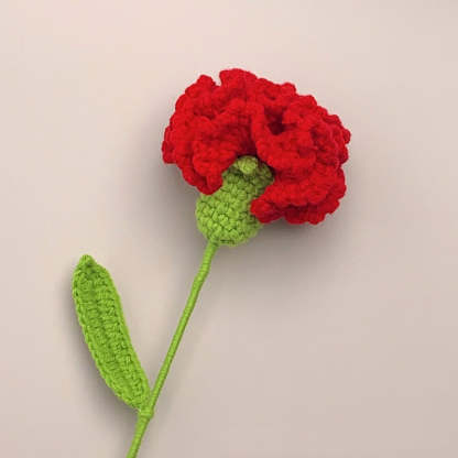 Mother's Day Gift Carnation Crochet Flower Handmade Knitted Flower Gift For Lover