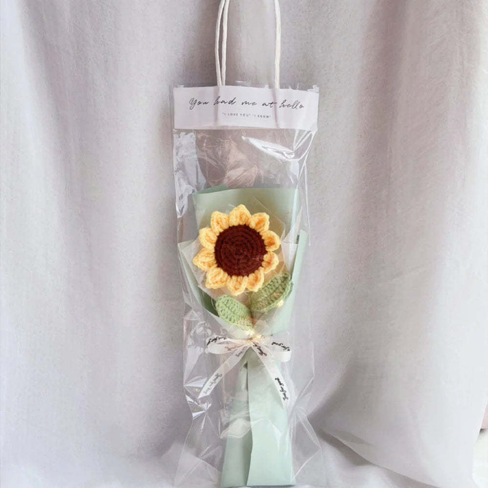 Mother's Day Gift 1pc Crochet Flower Handmade Knitted Flower With Light Strip Gift For Lovers-ilovevango