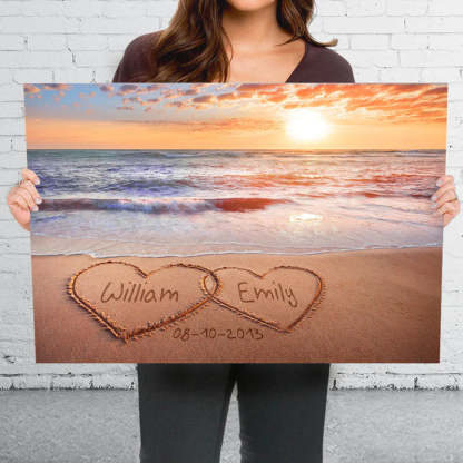 You Are My Everything - Couple Personalized Custom Horizontal Canvas - Gift For Husband Wife, Anniversary-ilovevango