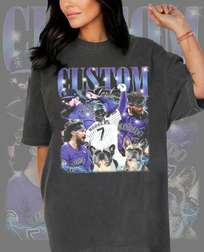 Custom 90s Vintage Shirt, Custom Photo Custom Rap Tee